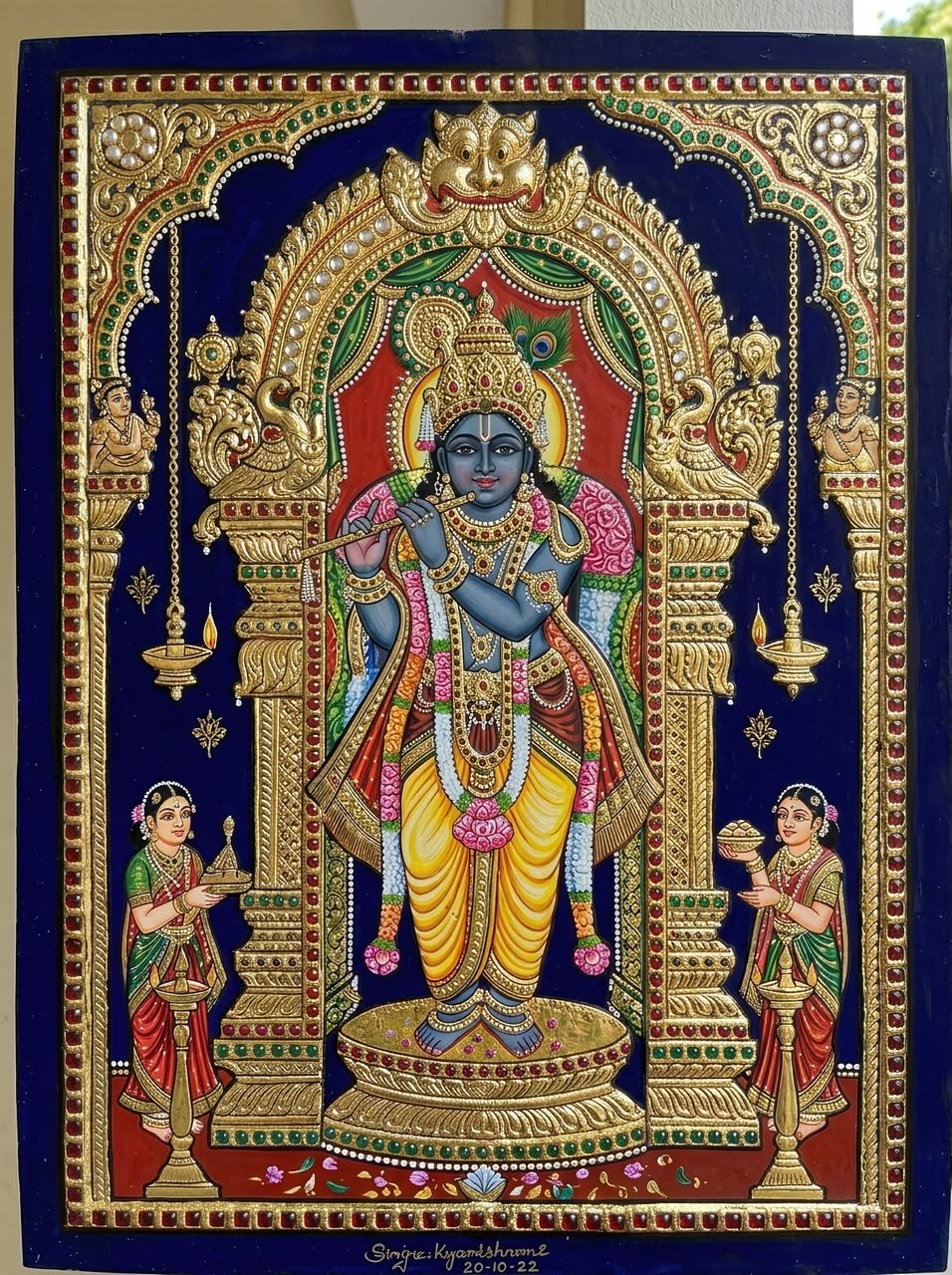 Tanjore Gold Leaf Painting